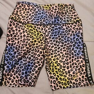 Zumba Fitness Women's Leopard Print Shorts - Multicolor